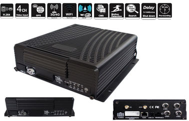 H.264 Harddisk GPS Mobile DVR 4-CH HDD GPS Tracking For Bus / Taxi